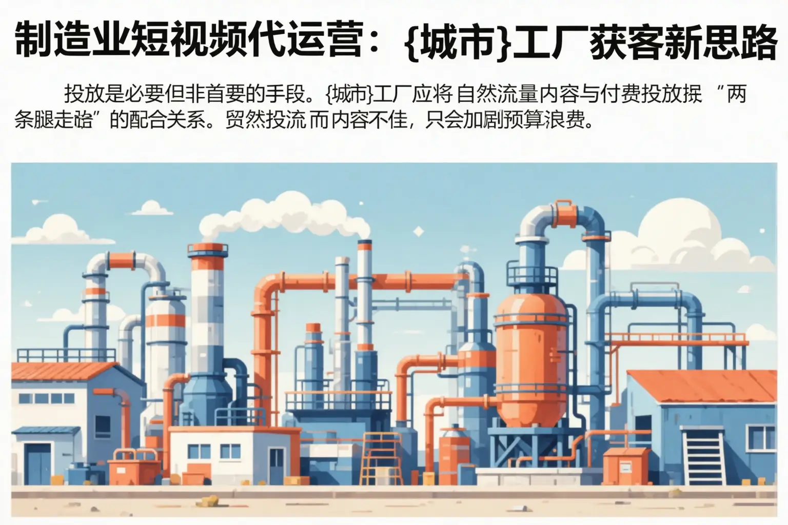 制造业短视频代运营:朔州工厂获客新思路