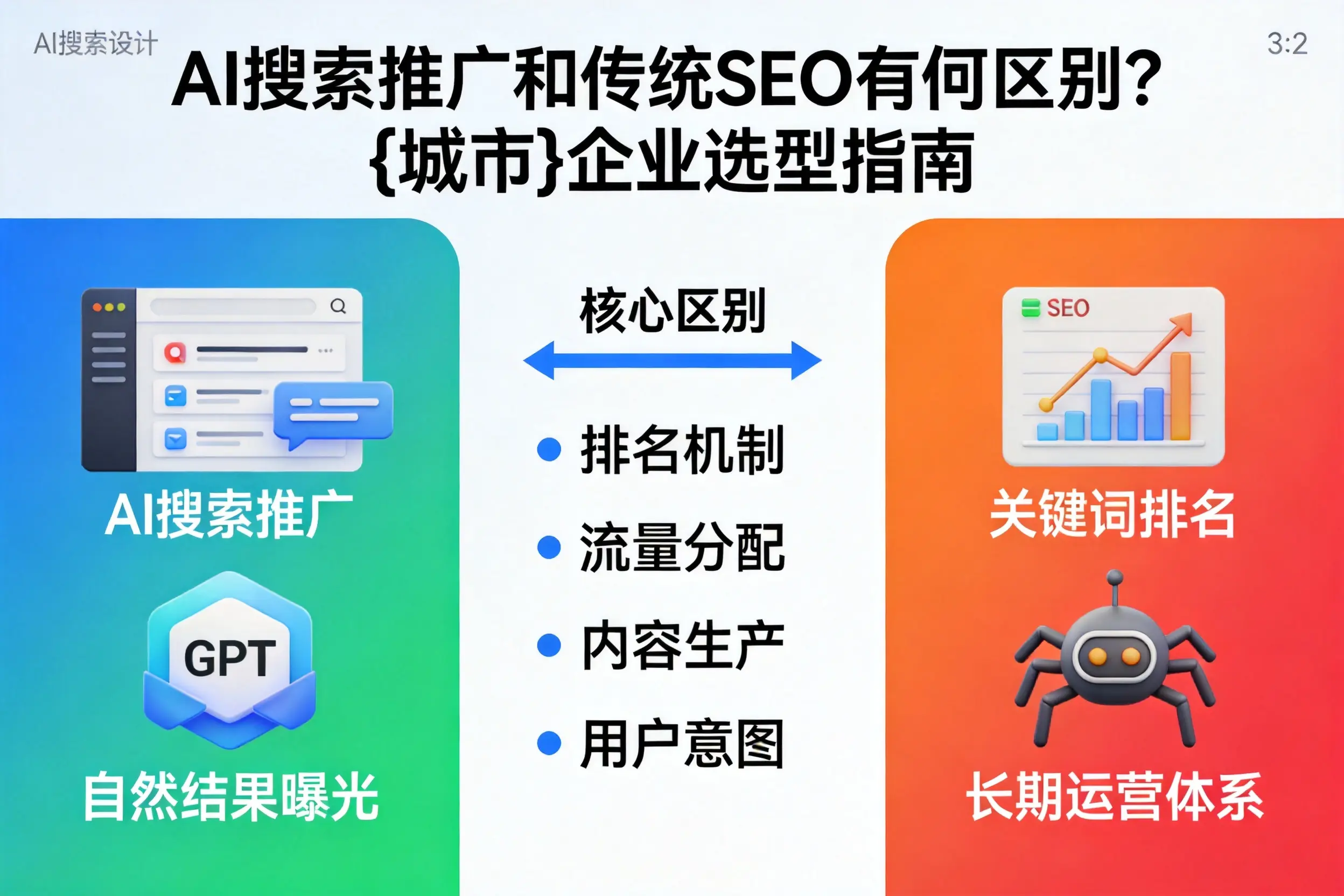 AI搜索推广和传统SEO有何区别?朔州企业选型指南