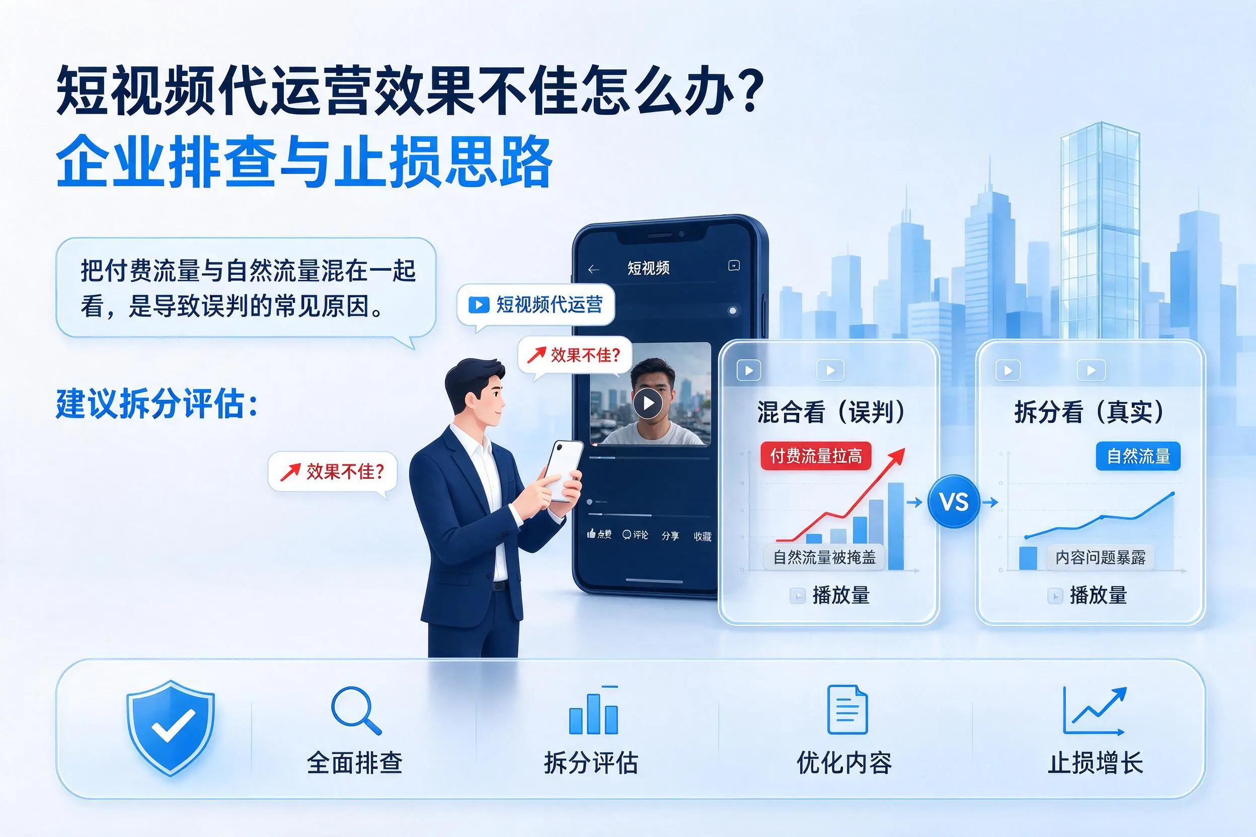 短视频代运营效果不佳怎么办?朔州企业排查与止损思路