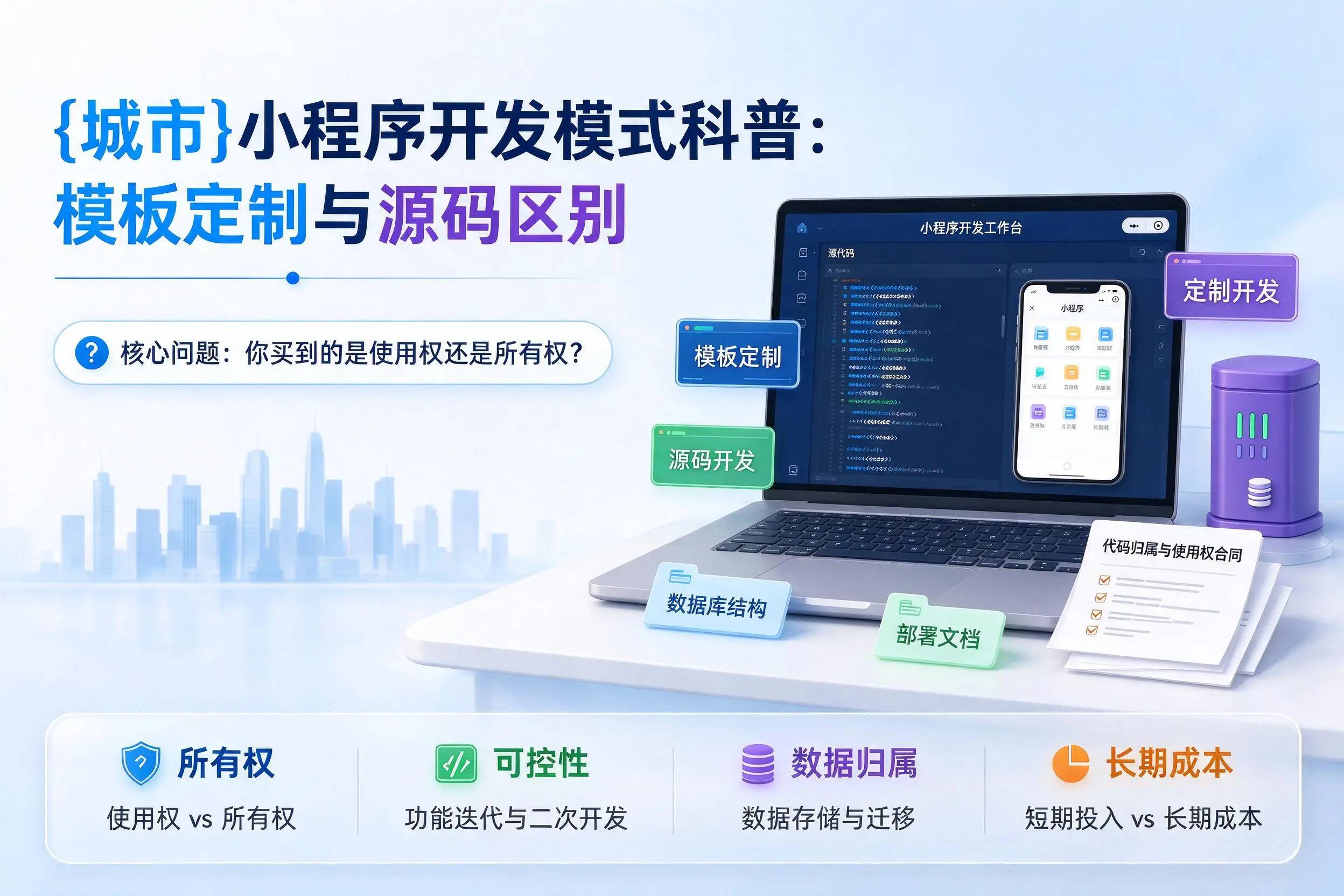 朔州小程序开发模式科普:模板定制与源码区别