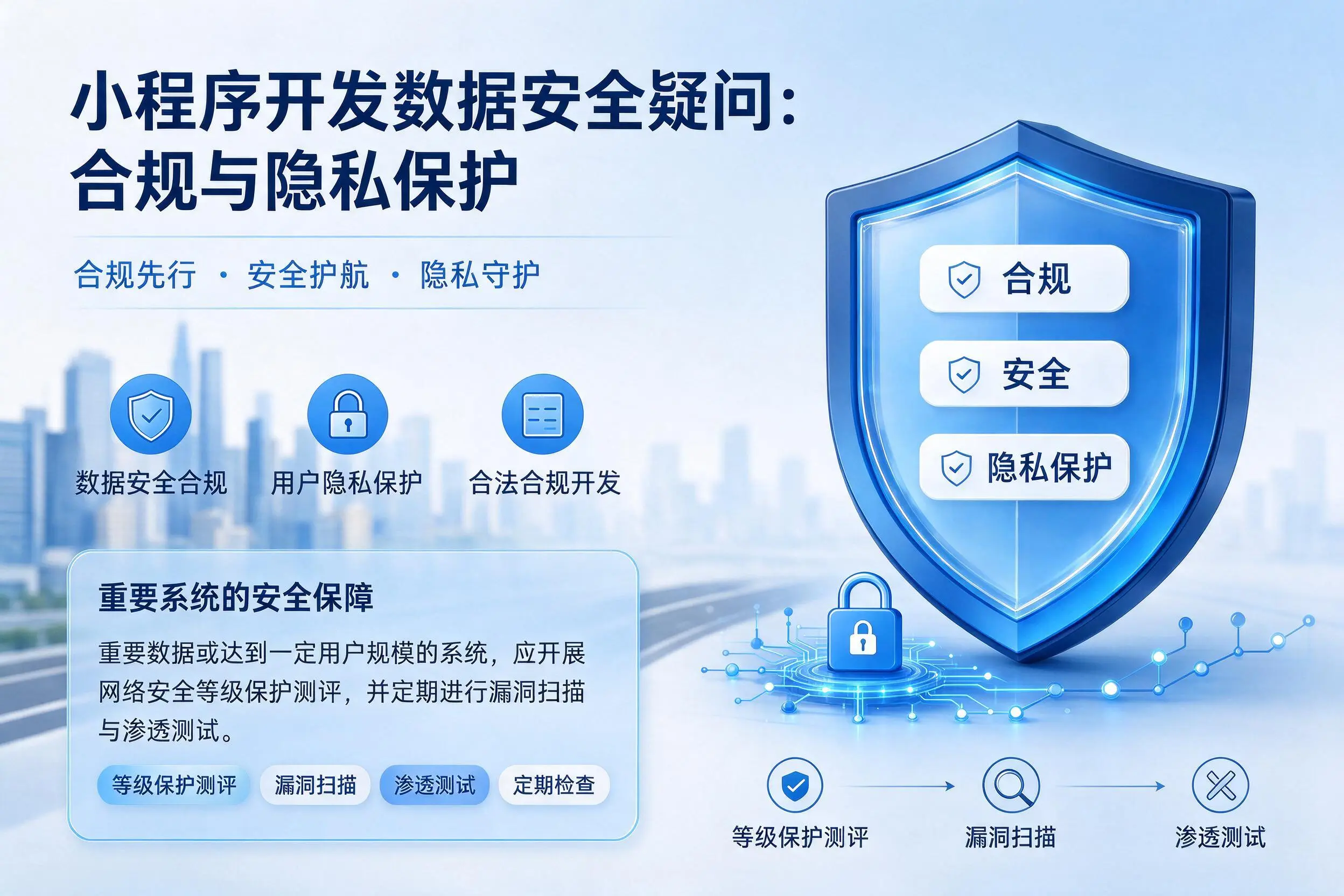 朔州小程序开发数据安全疑问:合规与隐私保护