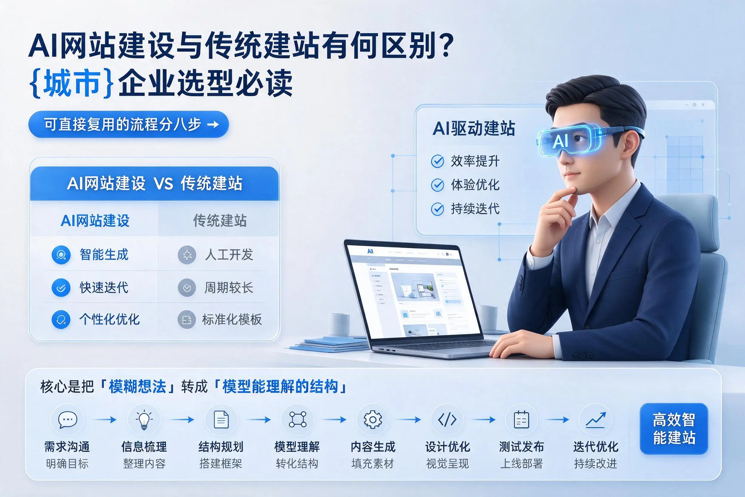 AI网站建设与传统建站有何区别?朔州企业选型必读