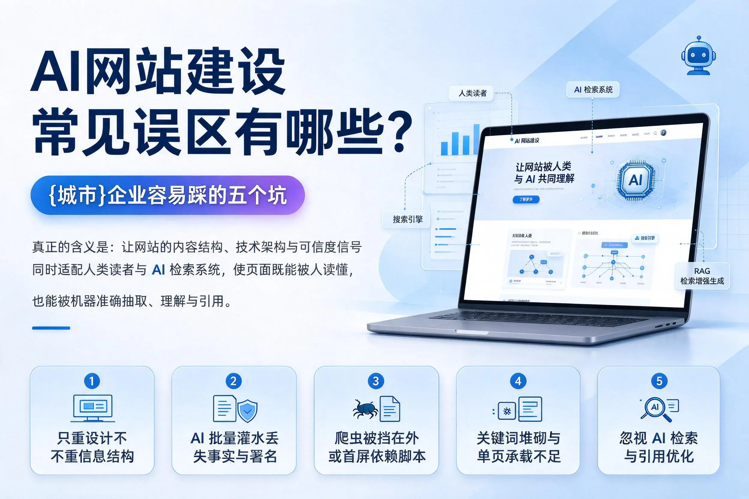 AI网站建设常见误区有哪些？朔州企业容易踩的五个坑