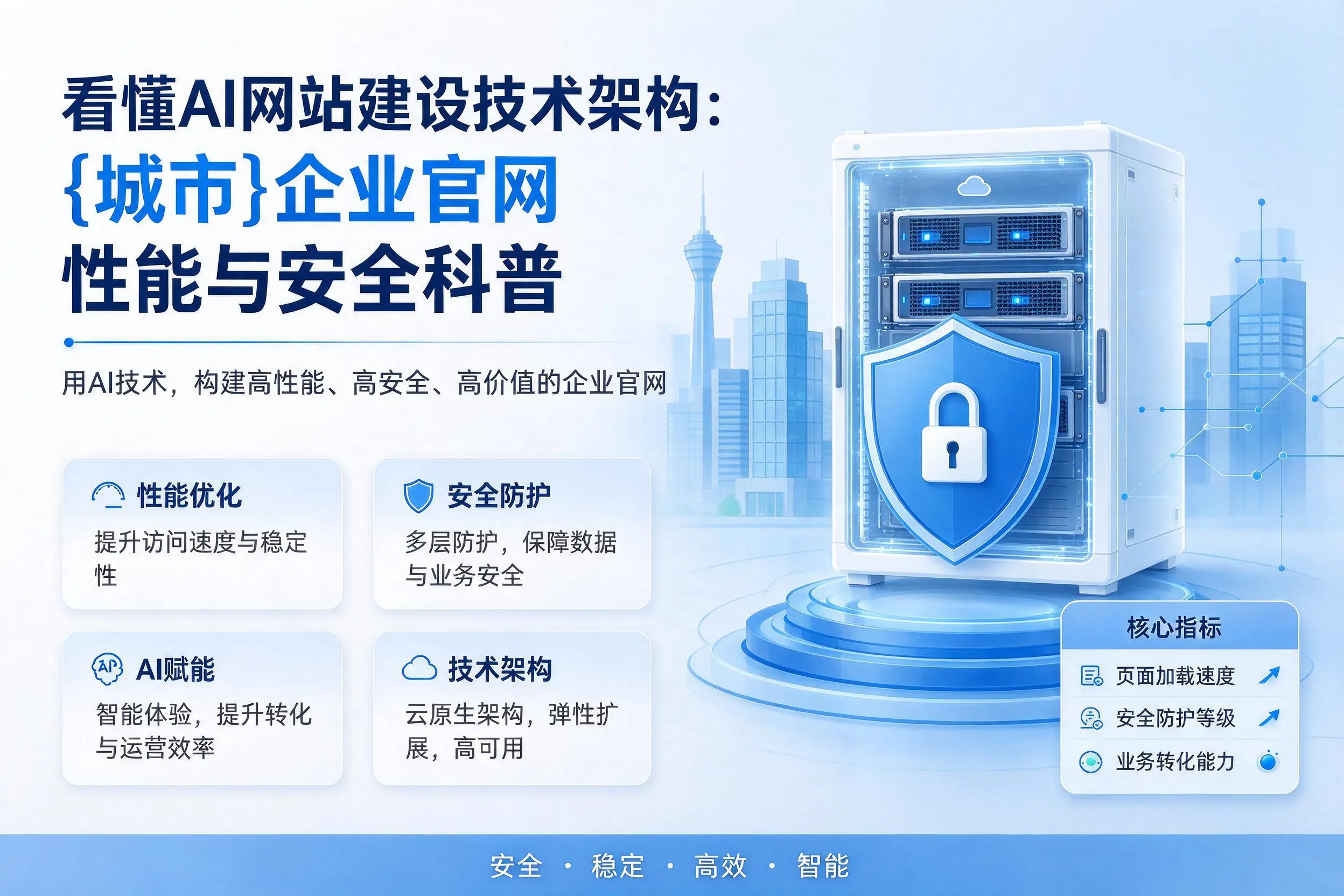 看懂AI网站建设技术架构:朔州企业官网性能与安全科普