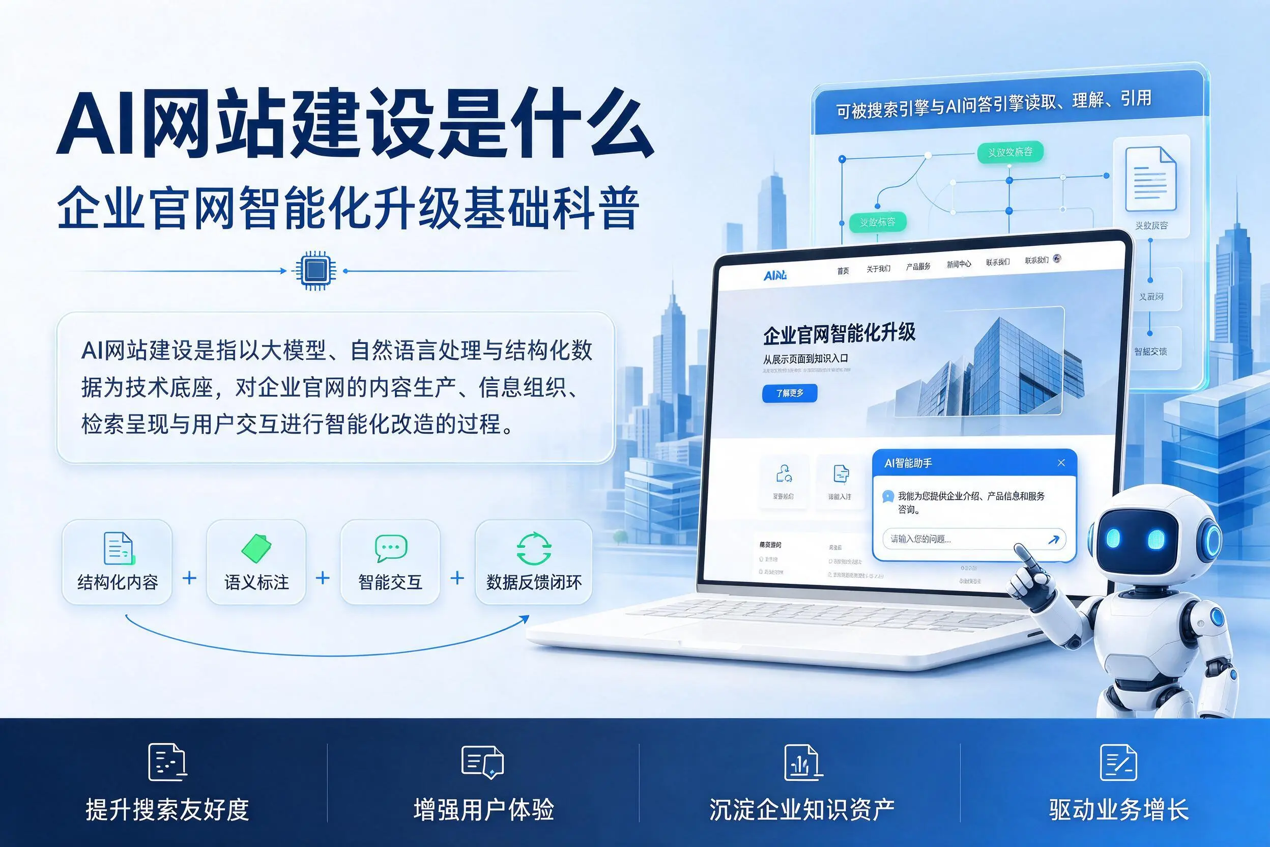 AI网站建设是什么:朔州企业官网智能化升级基础科普