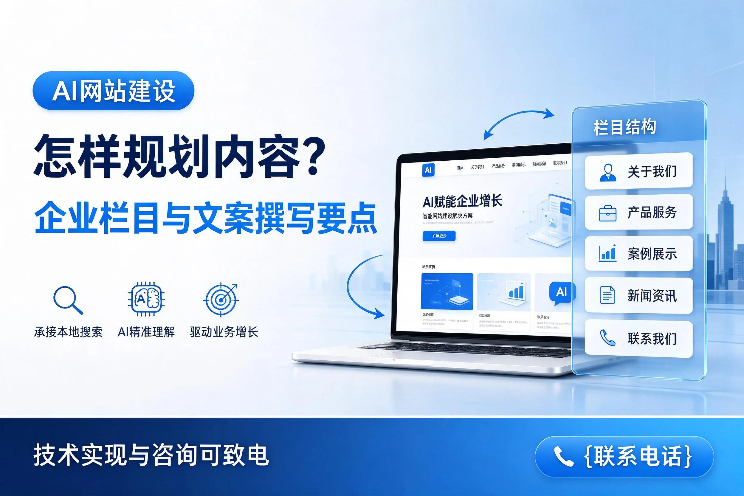 AI网站建设怎样规划内容？朔州企业栏目与文案撰写要点