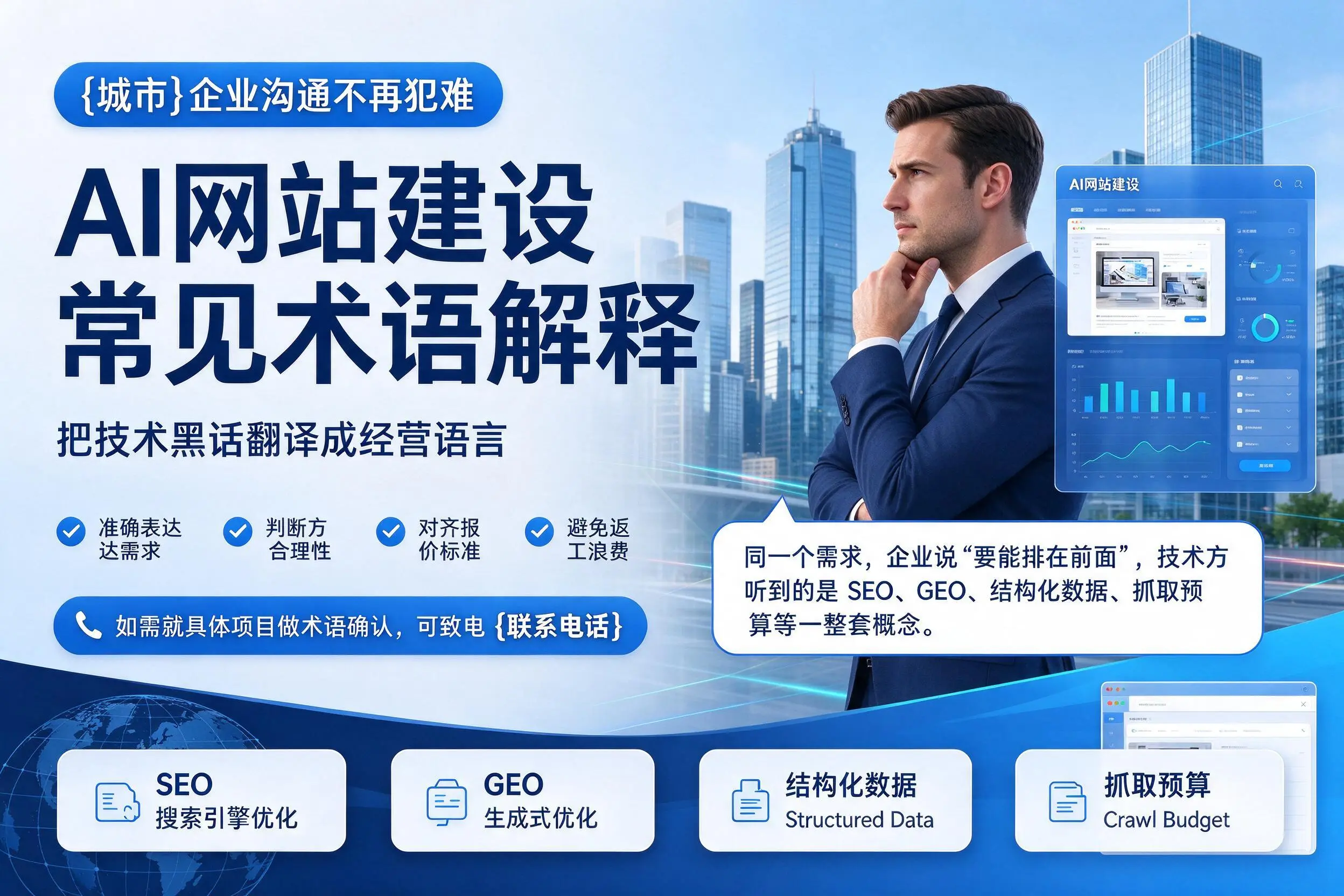 AI网站建设常见术语解释,朔州企业沟通不再犯难