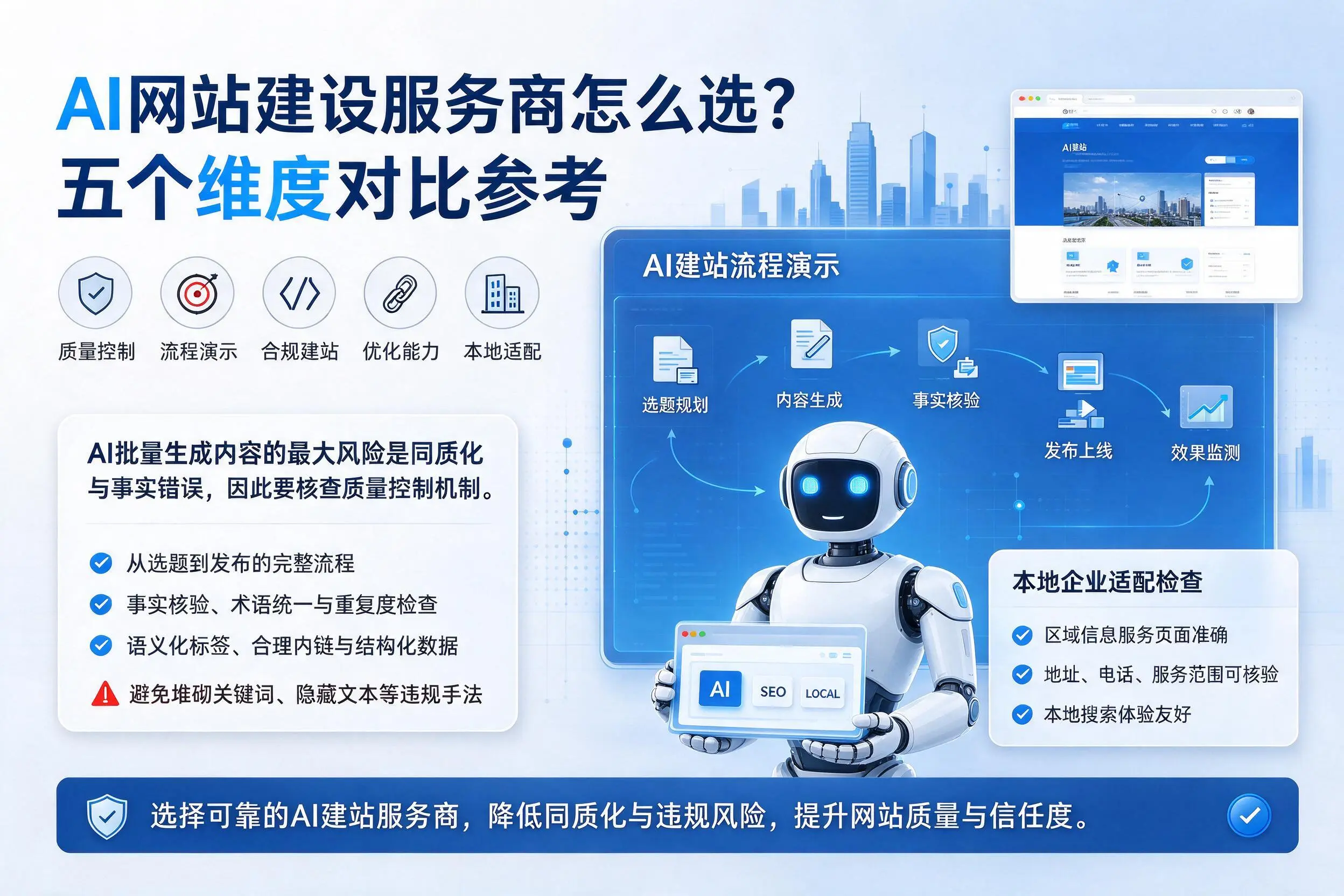 朔州AI网站建设服务商怎么选？五个维度对比参考