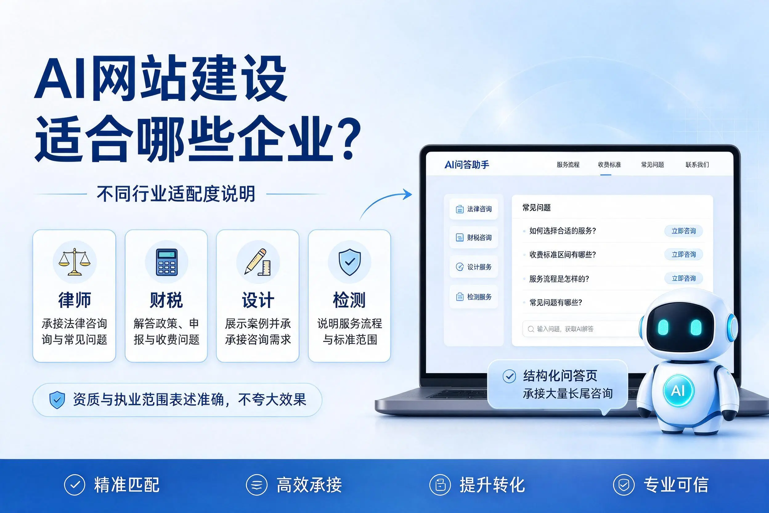 AI网站建设适合哪些企业？朔州不同行业适配度说明