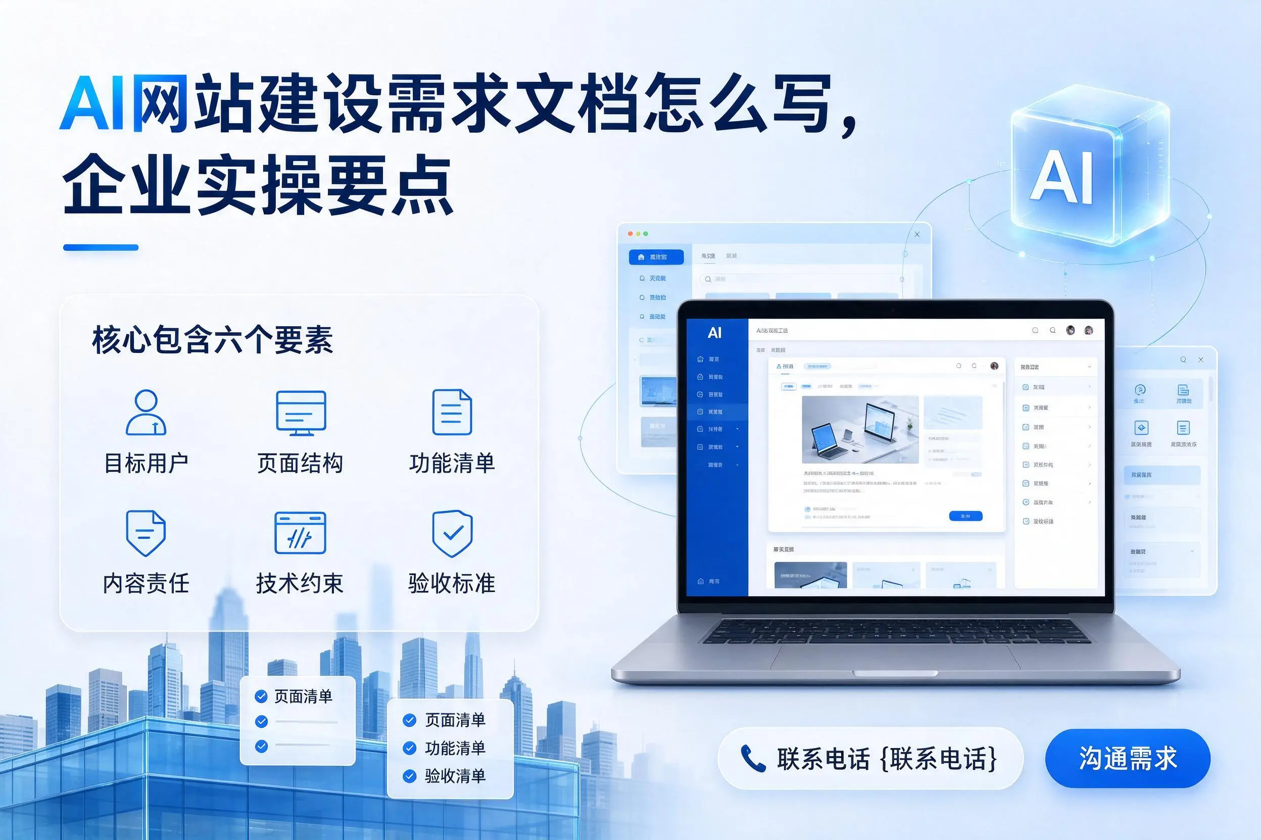 AI网站建设需求文档怎么写，朔州企业实操要点