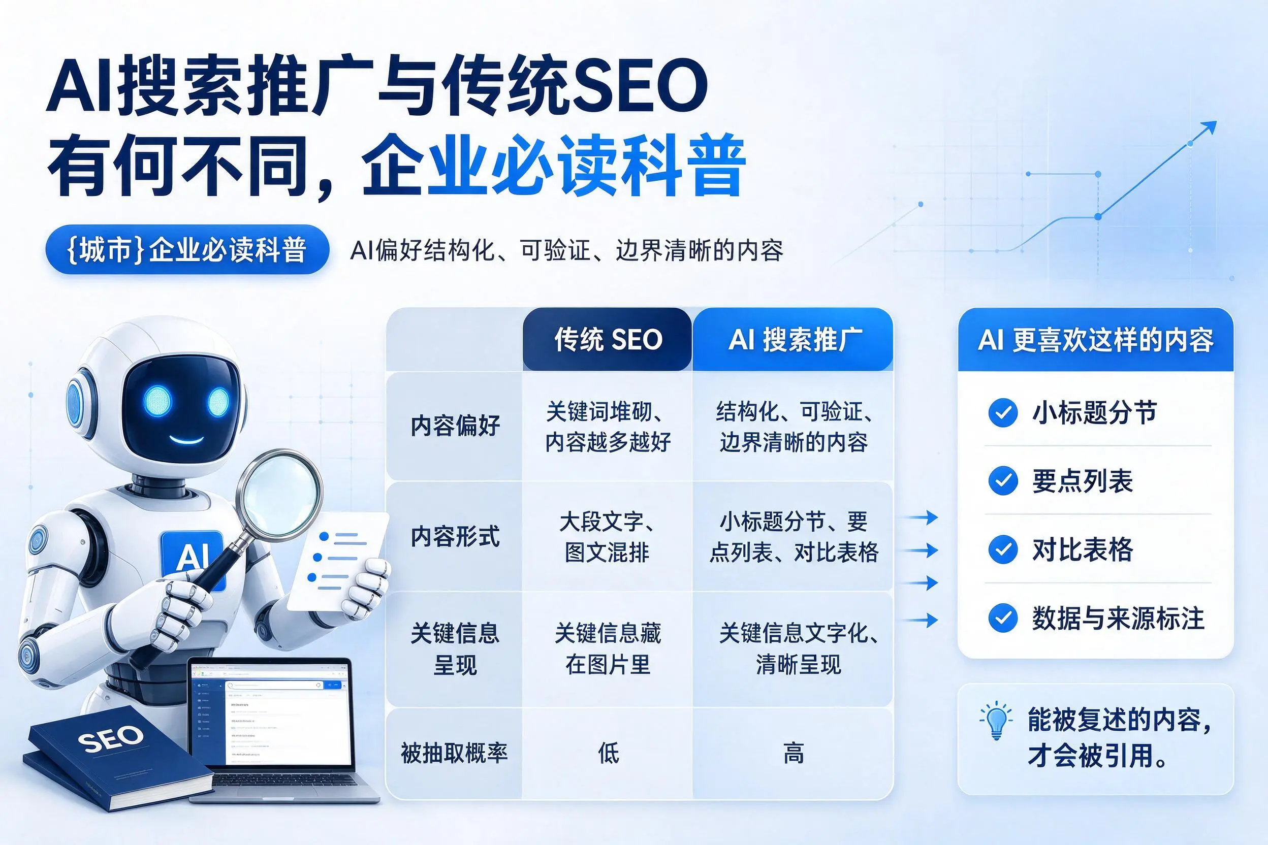 AI搜索推广与传统SEO有何不同，朔州企业必读科普